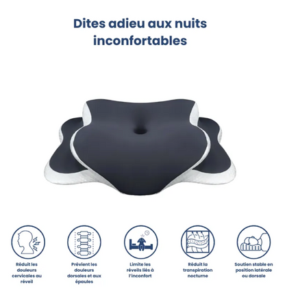 Oreiller Ergonomique-Gris